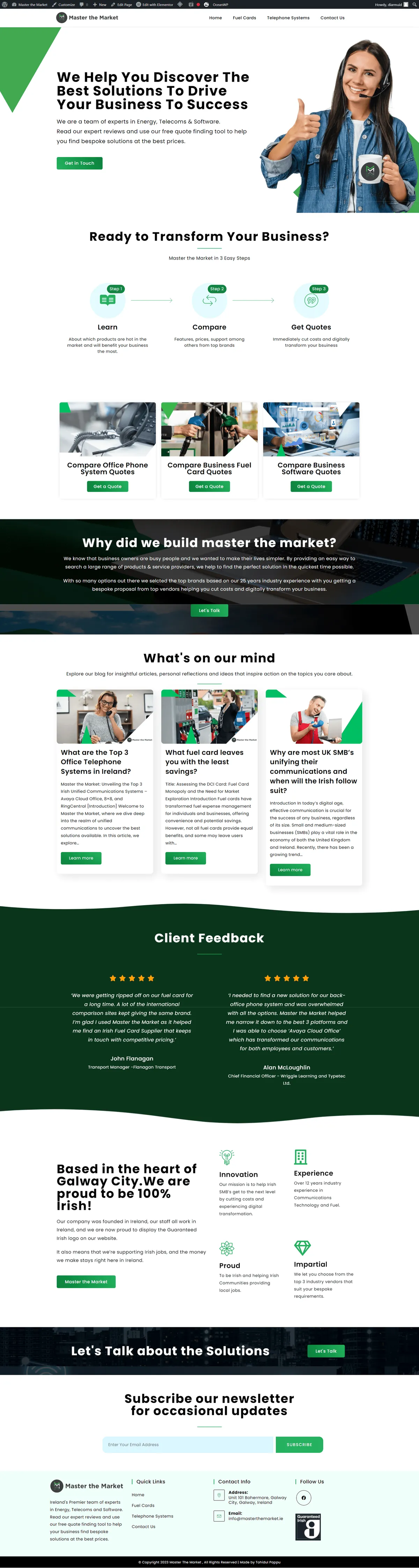 Master The Market — Coaching website by Tohidul Islam Pappu