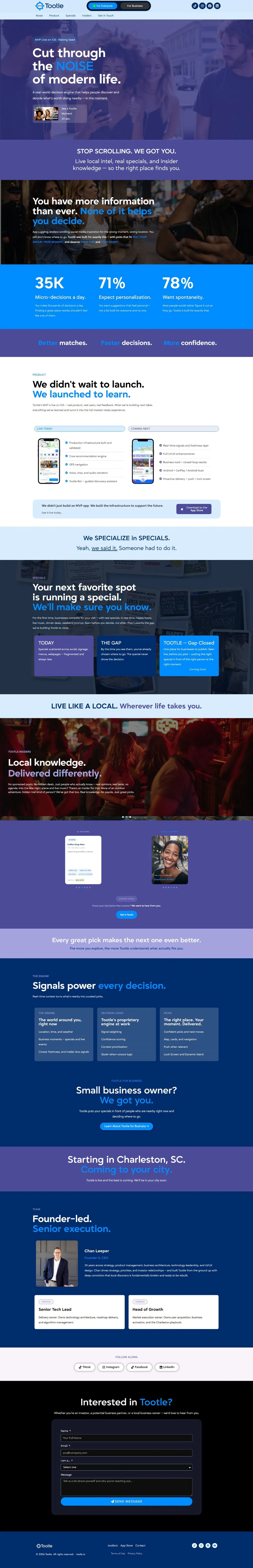Tootle — Local Discovery App Platform website by Tohidul Islam Pappu